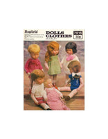 Hayfield 7015 Dolls Clothes Patterns, Instant Download PDF 12 pages