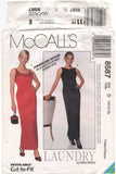McCall's 8587 Lined Slim Fitting Evening Dress, Uncut, Factory Folded Sewing Pattern Size 12-16