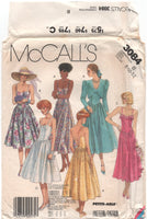 McCall's 3084 Evening Jacket and Fit and Flare Dress, Uncut, Factory Folded Sewing Pattern Size 8-12