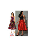 McCall's 7720 Lined Party or Evening Dress with Pleated Skirt, Uncut, Factory Folded Sewing Pattern Multi Plus Size 14-22