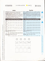 Butterick 5493 Sewing Pattern, Women's Tops, Size 8-14, Uncut, Factory Folded