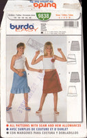Burda 9838 Sewing Pattern, Skirt, Size 6-10, Uncut, Factory Folded