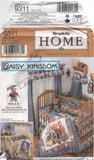 Simplicity 9311 Daisy Kingdom Complete Nursery Set: Quilt, Fitted Sheet, Dust Ruffle, Valance etc. Uncut, Factory Folded Sewing Pattern