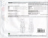 McCall's 6698 Evening Dress with Flounced, Tiered Skirt, Uncut, Factory Folded Sewing Pattern Multi Size 4-12