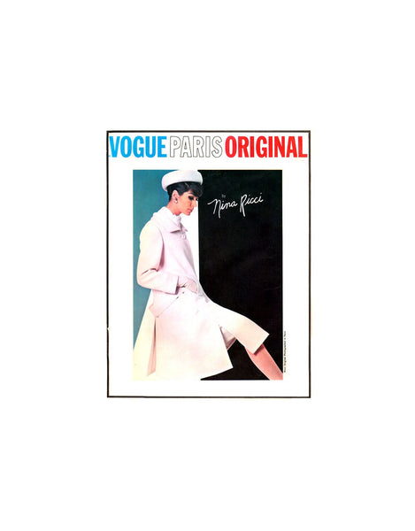 Vogue Paris Original 1542 Nina Ricci Mod Jacket, Skirt, Blouse, Coat and Scarf Vintage Sewing Pattern Size 16 Bust 36