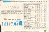 Style 4517 Sewing Pattern, Girls' Jacket, Skirt and Trousers, Girl Size 14, Cut, Incomplete