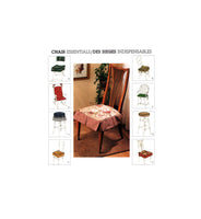 McCall's 3896 Eight Different Padded Chair and Stool Covers, Uncut, Factory Folded Sewing Pattern Various Sizes