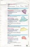 Kwik Sew 3885 Summer Hats: Bell Shaped, Wide Brimmed, Open-Crown and Lined Cap Styles, Uncut, Factory Folded Sewing Pattern Various Sizes