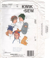 Kwik Sew 2527 Unisex Adult and Child Hats and Socks, Uncut, Factory Folded Sewing Pattern Multi Size X-Small to X-Large