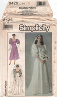 Simplicity 8426 Bride's and Bridesmaid's Dresses, Uncut, Factory Folded, Sewing Pattern Size 14 Bust 36