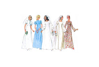 Simplicity 9935 Bride or Bridesmaid Dress with Sleeve and Neckline Interest, Cut Complete Sewing Pattern Size 10 Bust 32.5
