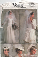 Vogue 9822 Bridal Veils and Headpiece, Uncut, Factory Folded Sewing Pattern