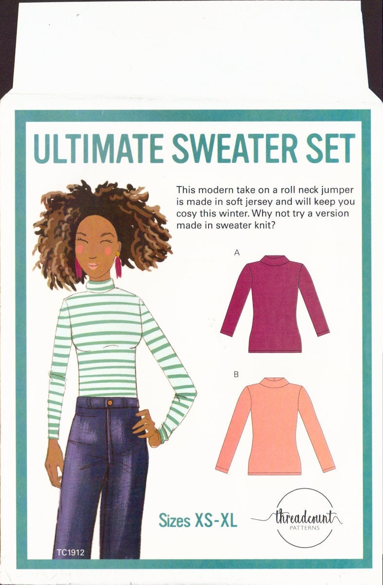 Threadcount 1912 Sewing Pattern, Jumper Set, Size XS-XL, Uncut, Factor ...