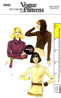 70s Hooded, Turtleneck Sweater, Bust 31.5" (80 cm) or 32.5" (83 cm) Vogue 9006, Vintage Sewing Pattern Reproduction