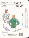 Kwik Sew 0000 Sewing Pattern, Women's T-Shirts, Size XS-S-M-L-XL, Uncut, Factory Folded