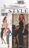 Style 2537 Evening Dress in Two Lengths with Sleeve Length Variations, Uncut, Factory Folded Sewing Pattern Multi Size 6-16
