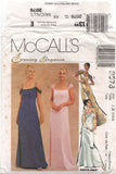 McCall's 2076 Lined Evening Gown with Empire Waist and Sleeve Variations, Uncut, Factory Folded Sewing Pattern Size 4-8