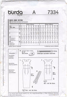 Burda 8859 Evening Dress in Two Lengths, Uncut, Factory Folded Sewing Pattern Multi Plus Size 6-20