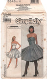 Simplicity 8546 Belle France Fit and Flare, Strapless Evening Dress, Uncut, Factory Folded Sewing Pattern Size 12