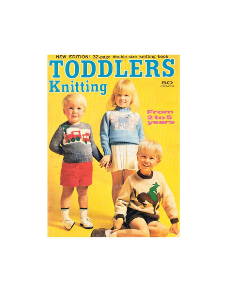 Toddlers Knitting - From 2 to 5 years - Instant Download PDF 32 pages