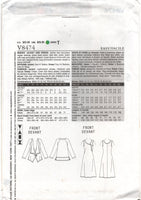 Vogue 8474 Raglan Sleeve Jacket and A-Line Dress with Asymmetrical Closure, Uncut, Factory Folded, Sewing Pattern Size 8-14