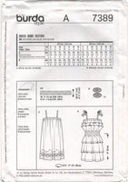 Burda 7389 Simple Sundress or Tiered Party Dress, Uncut, Factory Folded, Sewing Pattern Multi Size 6-18