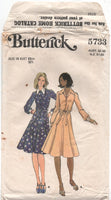 Butterick 5733 Semi-Fitted and Flared, Button Front Dress, Uncut, Factory Folded, Sewing Pattern Size 10