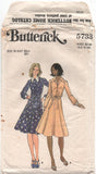 Butterick 5733 Semi-Fitted and Flared, Button Front Dress, Uncut, Factory Folded, Sewing Pattern Size 10