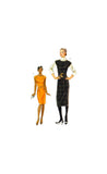 Vogue 8531 Straight or Tapered, Cap Sleeve Dress in Two Lengths, Cut, Complete, Sewing Pattern Size 6-12