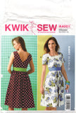 Kwik Sew 4001 Sleeveless or Short Sleeve, Fit and Flare Dress, Uncut, Factory Folded, Sewing Pattern Multi Size 31.5-45