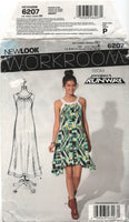 New Look 6207 Loose Fitting Dress in Two Lengths and Tie Belt, Uncut, Factory Folded, Sewing Pattern Multi Size 6-16