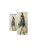Vogue 1547 Zandra Rhodes Fitted, Flared Shaped Hemline Dress, Uncut, Factory Folded, Sewing Pattern Size 14-22
