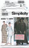 Simplicity 8895 Unisex Caftan or Top, Pants and Headwrap, Uncut, Factory Folded Sewing Pattern Size 42-48