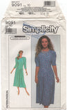Simplicity 9091 Belle France Drop Waist Dress with Pleated Skirt, Uncut, Factory Folded, Sewing Pattern Size 10