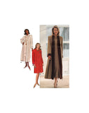 Butterick 3160 A-Line Coat and Dress, Both in Two Lengths, Uncut, Factory Folded, Sewing Pattern Plus Size 20-24