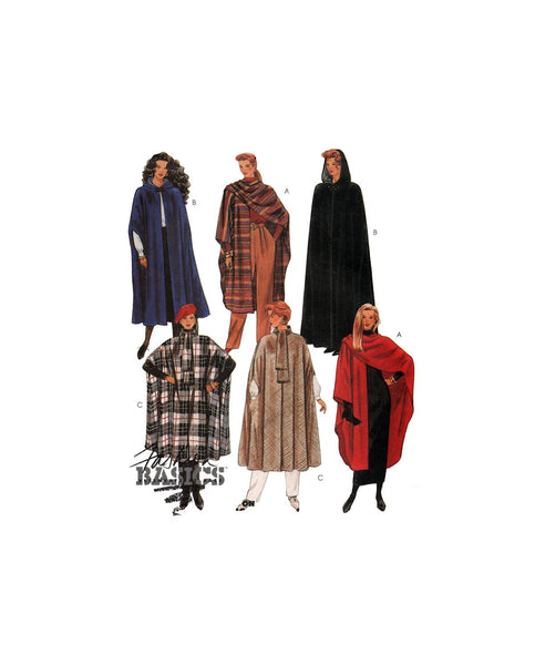 McCall's 6774 Cape in Two Lengths with or without Hood, Uncut, Factory Folded, Sewing Pattern Multi Size 6-20