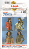 Burda 7994 Jacket with Style and Trim Variations, Uncut, Factory Folded, Sewing Pattern Multi Size 6-18