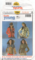 Burda 7994 Jacket with Style and Trim Variations, Uncut, Factory Folded, Sewing Pattern Multi Size 6-18