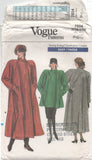 Vogue 7024 Raglan Sleeve Swing Coat or Long Coat, Uncut, Factory Folded, Sewing Pattern Multi Size 6-14