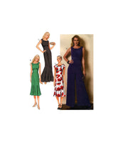 Butterick 6130 Evening Dress in Two Lengths or Jumpsuit, Uncut, Factory Folded, Sewing Pattern Size 6-14