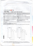 Vogue 8786 Loose Fitting Pullover Dress with Cap or Three Quarter Sleeves, Uncut, Factory Folded, Sewing Pattern Size 6-14