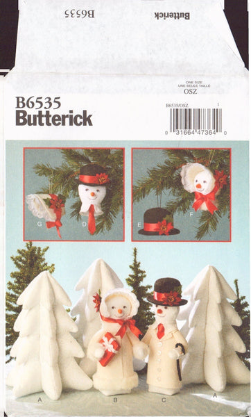 McCall's 6535 Sewing Pattern, Holiday Decorations, Uncut, Factory Folded