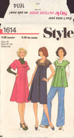 Style 1614 Sewing Pattern, Maternity Dress or Top, Size 12, Cut, Complete