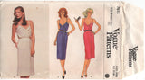 Vogue 7613 Fitted, Front Wrap Dress, Uncut, Factory Folded Sewing Pattern Size 10