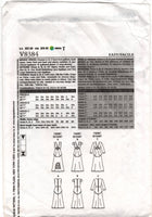 Vogue 8384 Front Gathered, Deep V-Neckline Dress with Sleeve Variations, Uncut, Factory Folded, Sewing Pattern Size 6-12