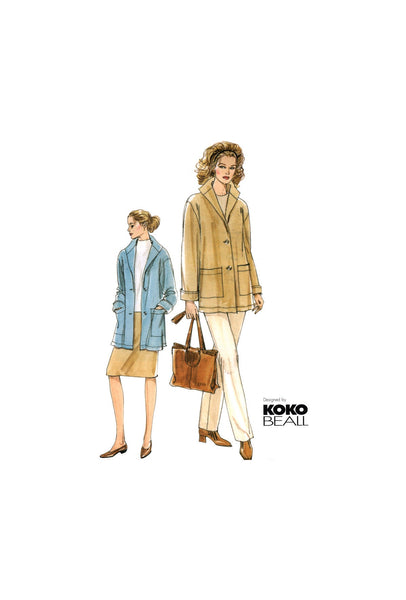 Vogue 7809 Koko Beall Jacket, Skirt and Pants, Uncut, Factory Folded, Sewing Pattern Size 8-12