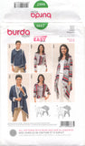 Burda 6667 Draped Jacket in Two Lengths, Uncut, Factory Folded, Sewing Pattern Multi Size 8-18