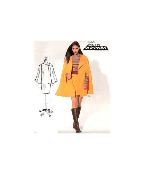 New Look 6152 Swing Coat/Cape and Skirt, Uncut, Factory Folded Sewing Pattern Multi Size 8-18