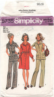 Simplicity 5735 Drawstring Waist Dress or Tunic and Pants, Uncut, Factory Folded Sewing Pattern Size 12
