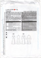 Vogue 8646 Sleeveless or Three Quarter Length Sleeve Wrap Dress, Uncut, Factory Folded Sewing Pattern Size 6-12